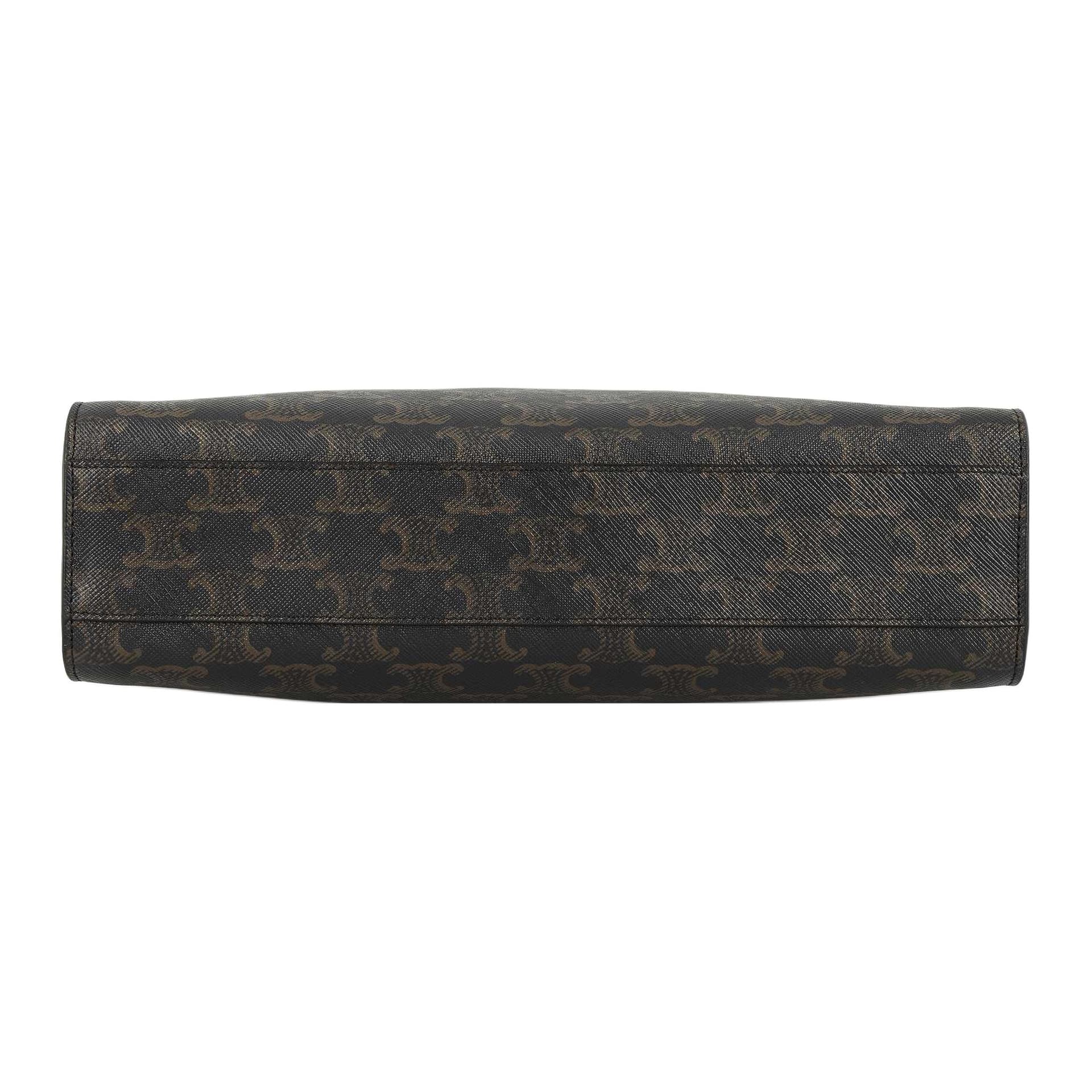 Сумка CELINE Cabas Triomphe Tote Small Brown - изображение 4