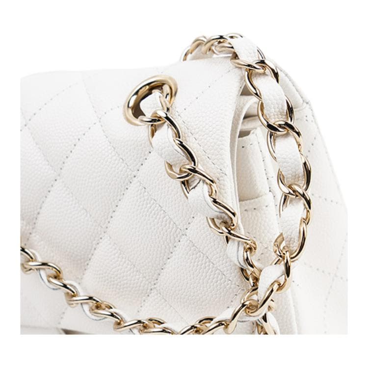 Сумка через плечо Chanel Classic Flap White - изображение 7
