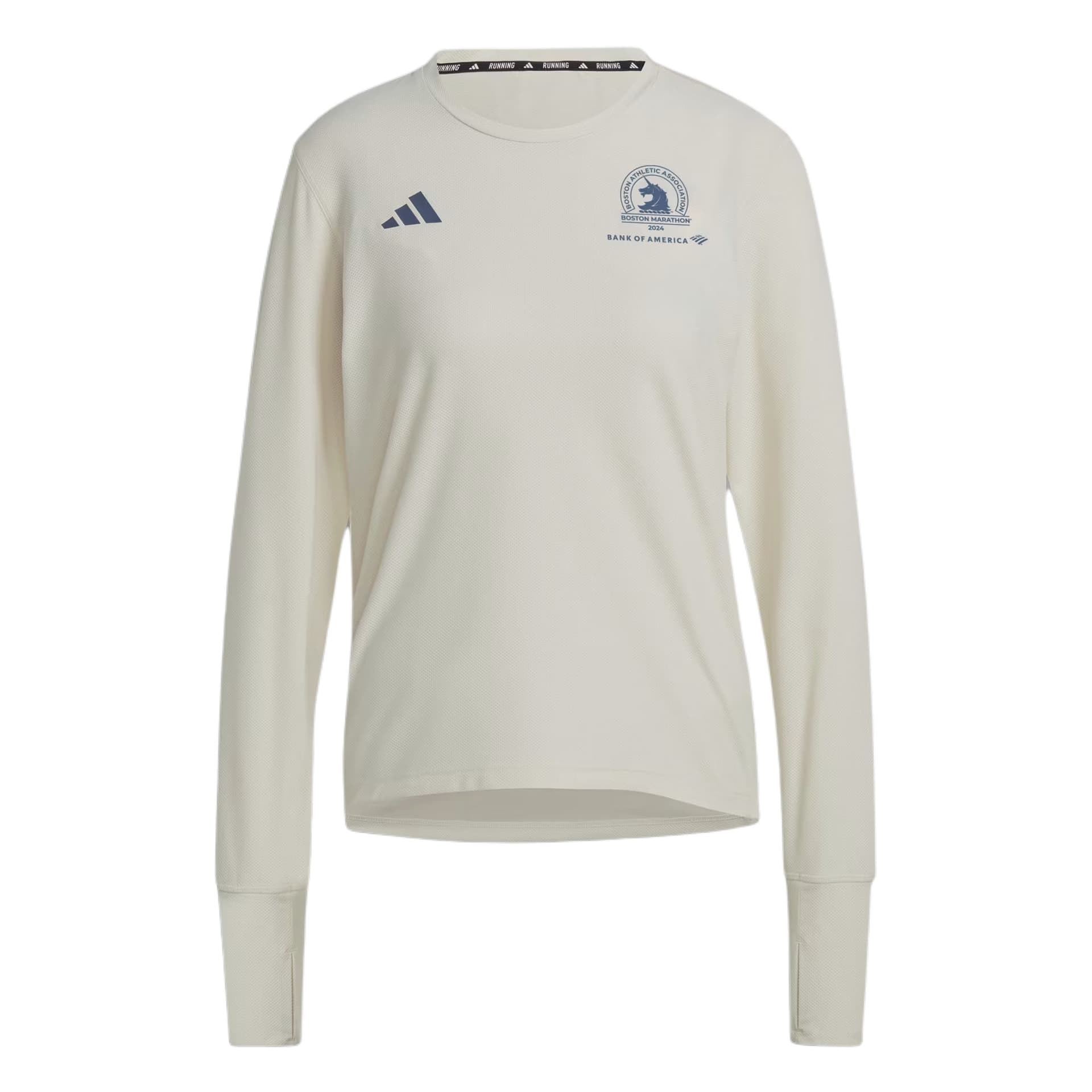 Кофта adidas Boston Marathon 2024 Own The Run Long Sleeve Tee T - изображение 1