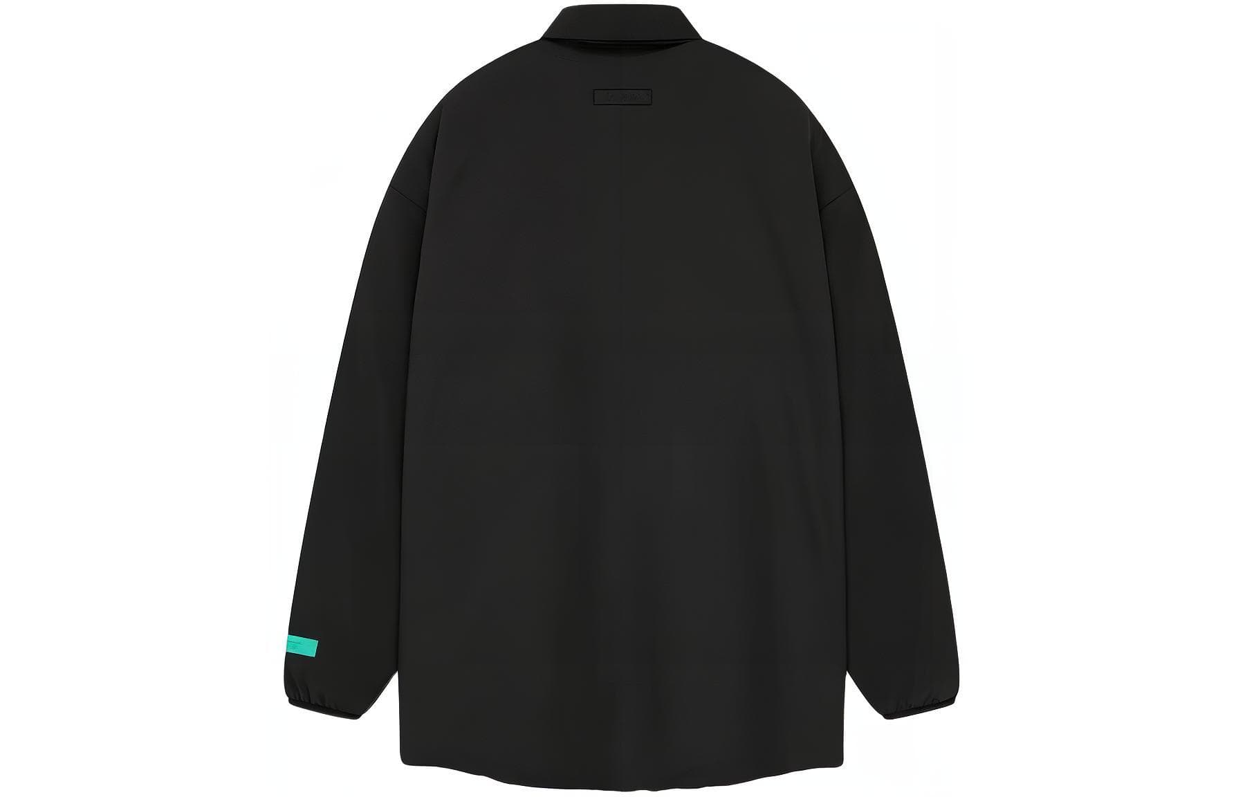 Куртка Fear of God Essentials SS24 drop2 Nylon Filled Shirt Jacket Jet Black - изображение 2