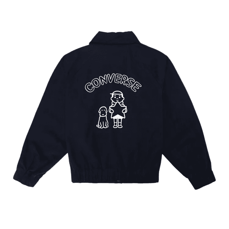 Куртка Converse x Noritake Совместная коллекция Универсальный черный Удобный повседневный жакет для женщин - изображение 2