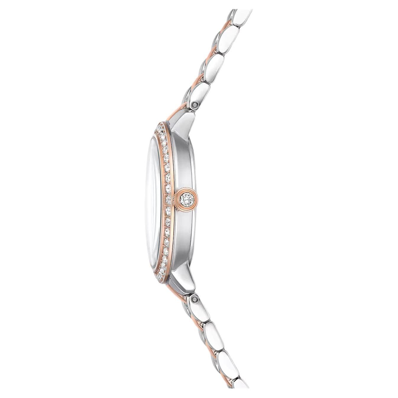 Механические часы Swarovski Matri Обхват запястья Часы Кварцевый механизм Металлический ремешок 30 мм Серебристый циферблат Женские часы - изображение 4