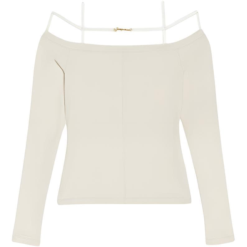 Футболка Jacquemus Стандартная (Обычная) T-Рубашка Женская Белая - изображение 1