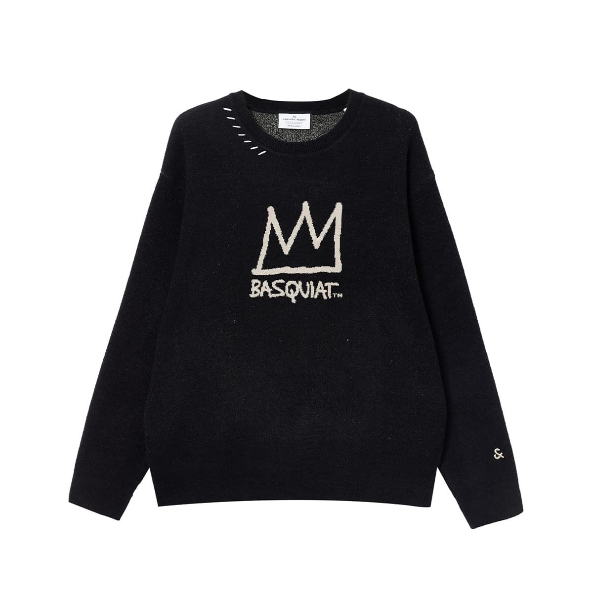 Кофта JACK&JONES x Basquiat Мужской свитер с контрастным логотипом, свободный и универсальный - изображение 2