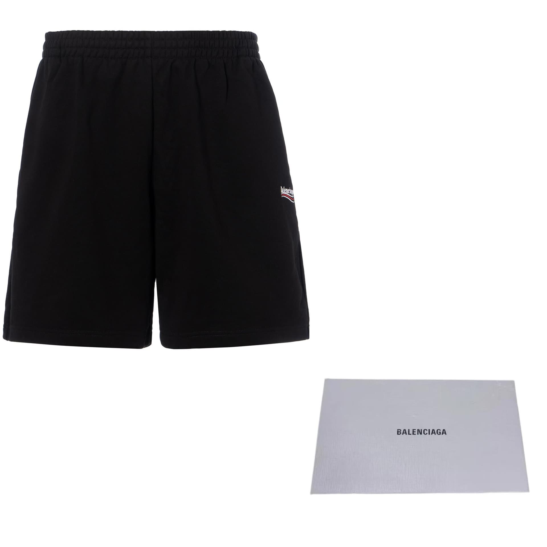 Шорты Balenciaga Classic Logo Shorts Black - изображение 9