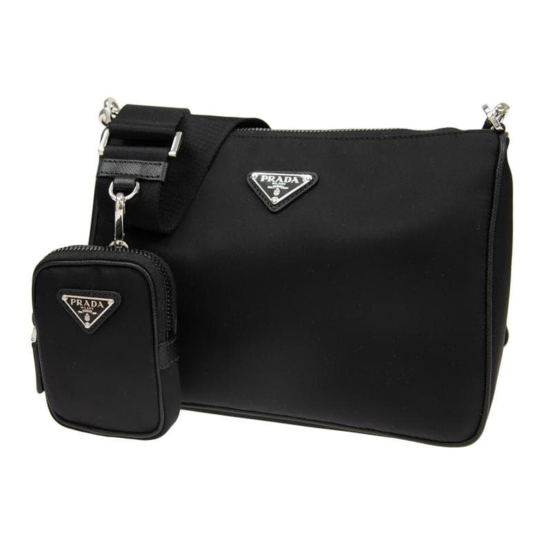 Мини-сумка Prada Hobo Nylon Messenger Bag Black - изображение 3