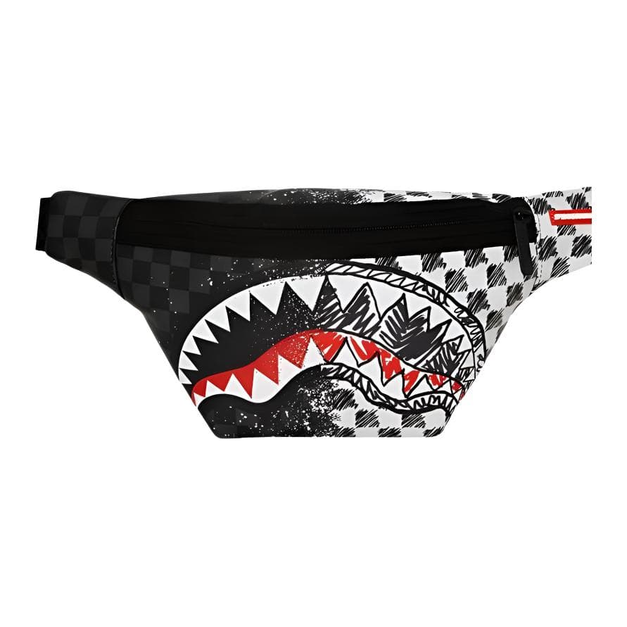 Поясная сумка SPRAYGROUND Поясная сумка (бандана) из ПВХ стандартная унисекс черно-белая - изображение 2
