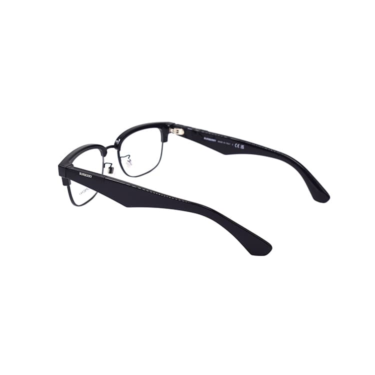 Оправа Burberry Оправа для очков с металлической оправой и бровями черного цвета мужские - изображение 3