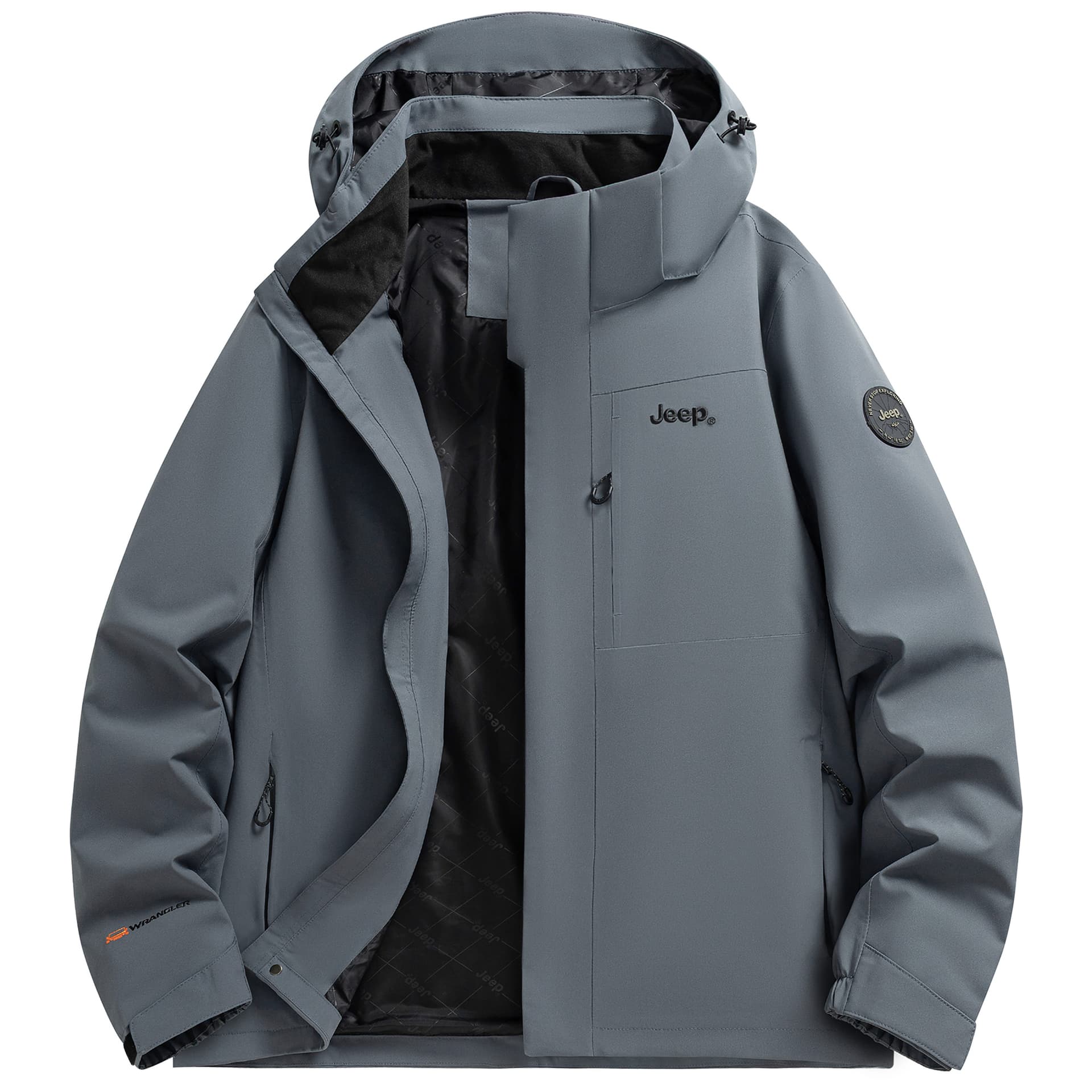 Демисезонная куртка JEEP Leisure Collection Водонепроницаемый Ветрозащитный Дышащий Термический Водоотталкивающий Ветровка Унисекс - изображение 1