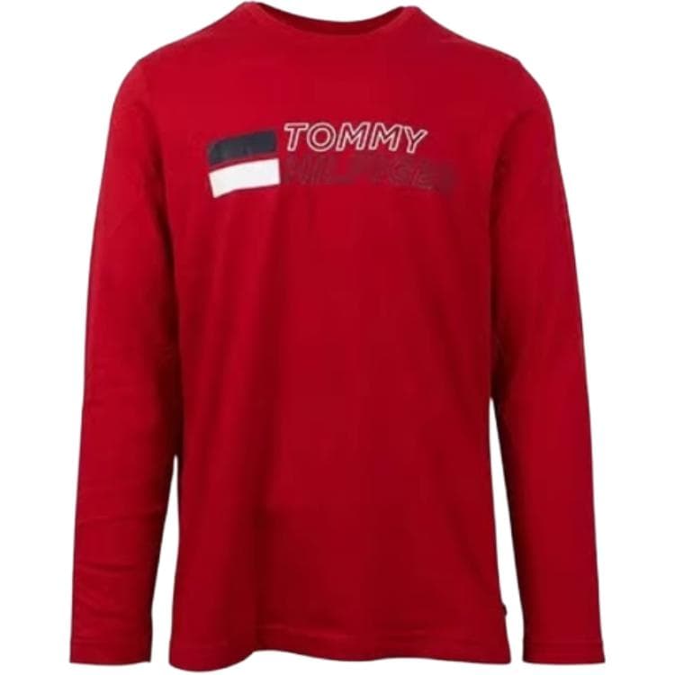 Футболка Tommy Hilfiger 09T3713 Red Мужская T-рубашка - изображение 1
