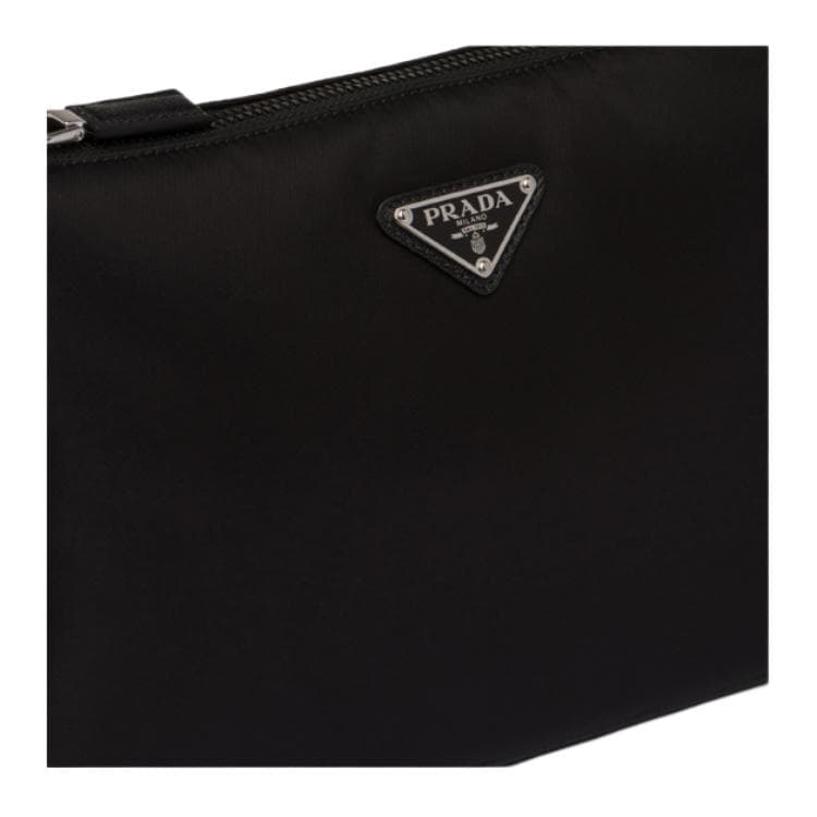 Мини-сумка Prada Hobo Nylon Messenger Bag Black - изображение 6
