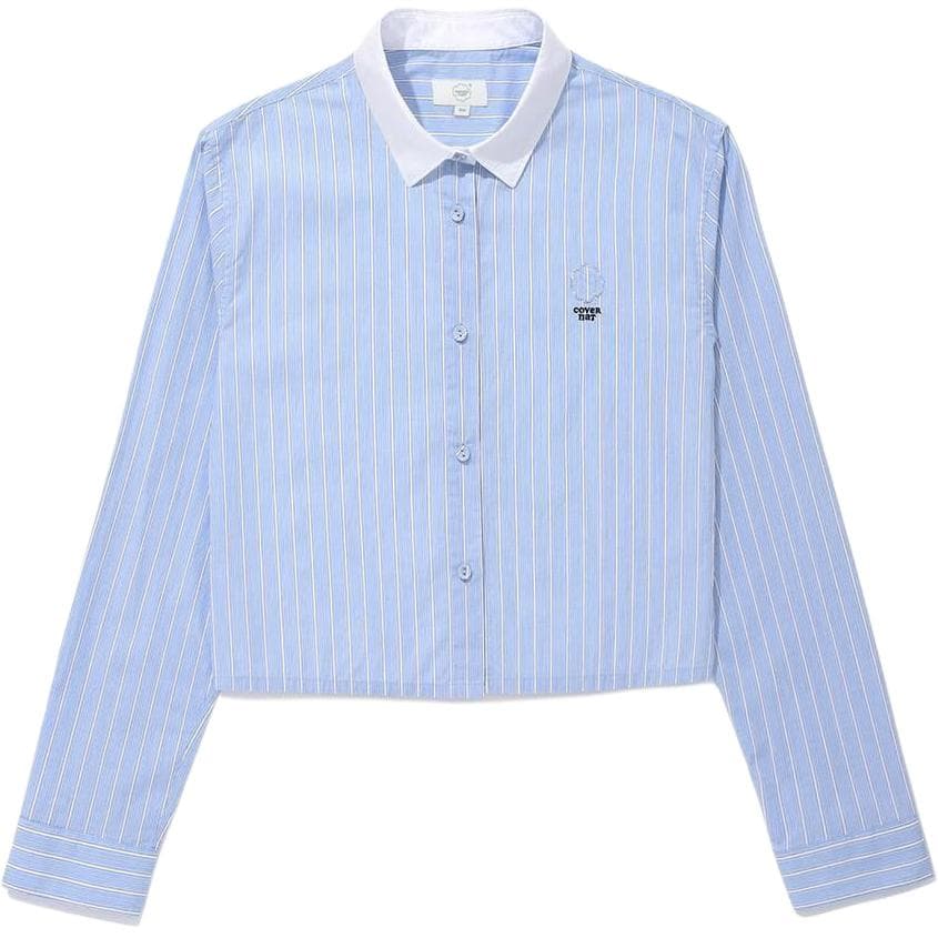 Блузка COVERNAT Blue Women's Shirts COVERNAT Синий Женские Рубашки - изображение 1