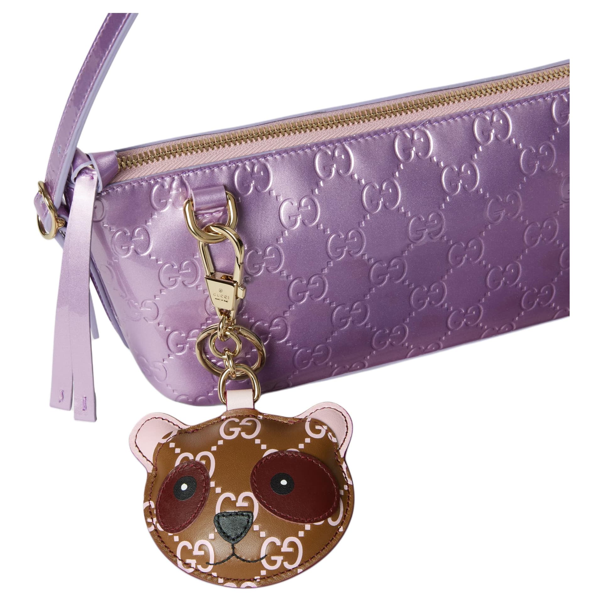 Сумка GUCCI Покрытая ткань Сумка Аксессуар Женский Коричневый и Розовый - изображение 4