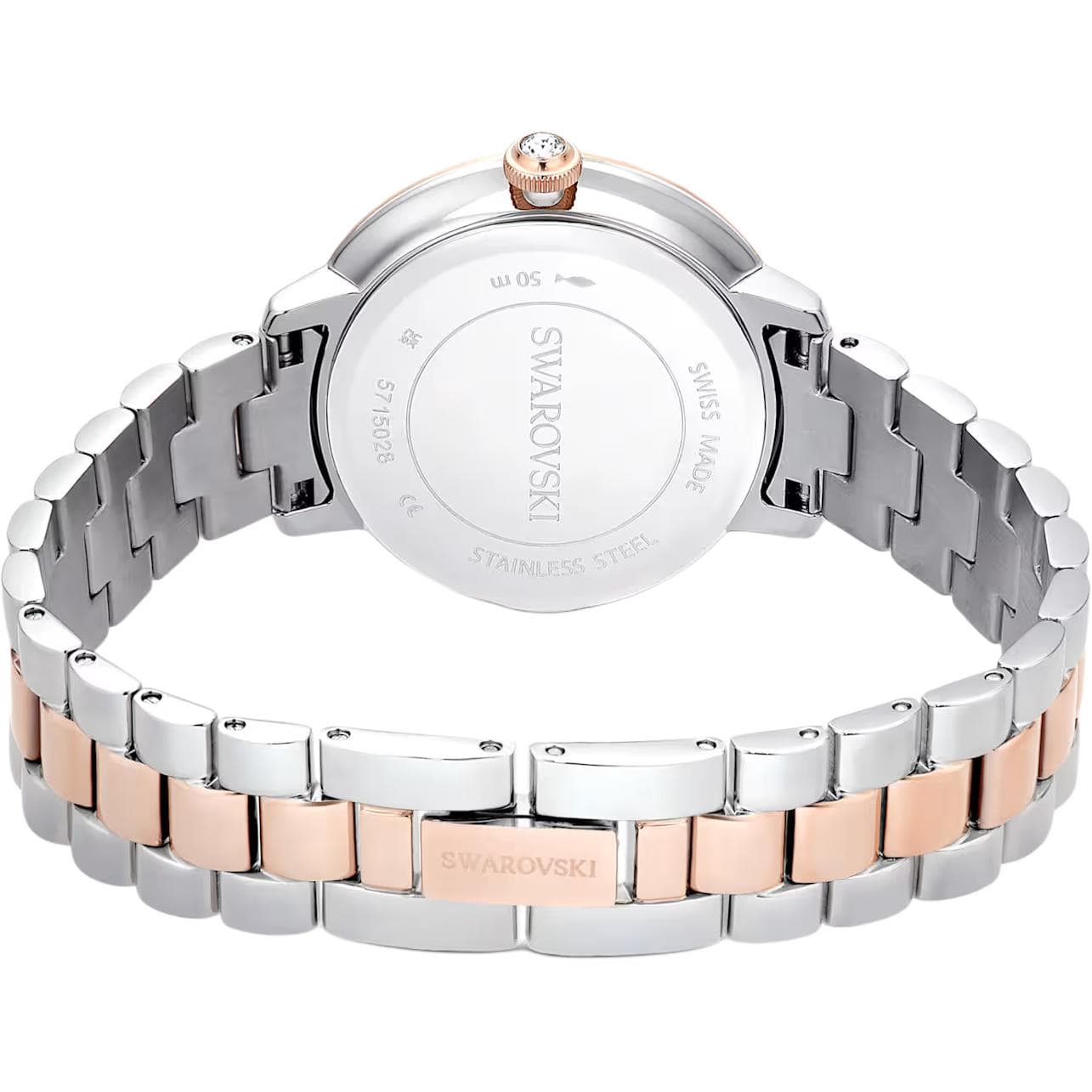 Механические часы Swarovski Matri Обхват запястья Часы Кварцевый механизм Металлический ремешок 30 мм Серебристый циферблат Женские часы - изображение 5