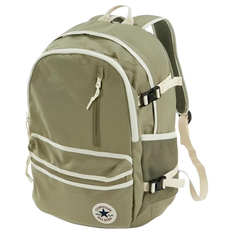 Рюкзак Converse 27L Логотип бренда Легкий Большой объем Классический Полиэстер Рюкзак Унисекс Парный Зеленый - изображение 2