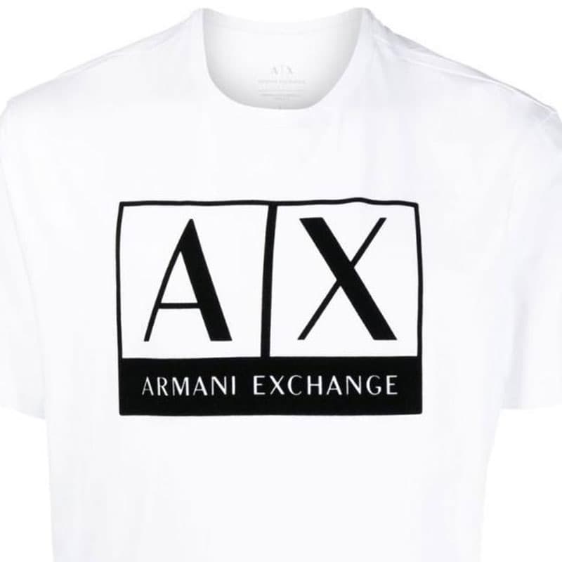 Футболка ARMANI EXCHANGEAE SS23 T Рубашка Мужская Белая - изображение 5
