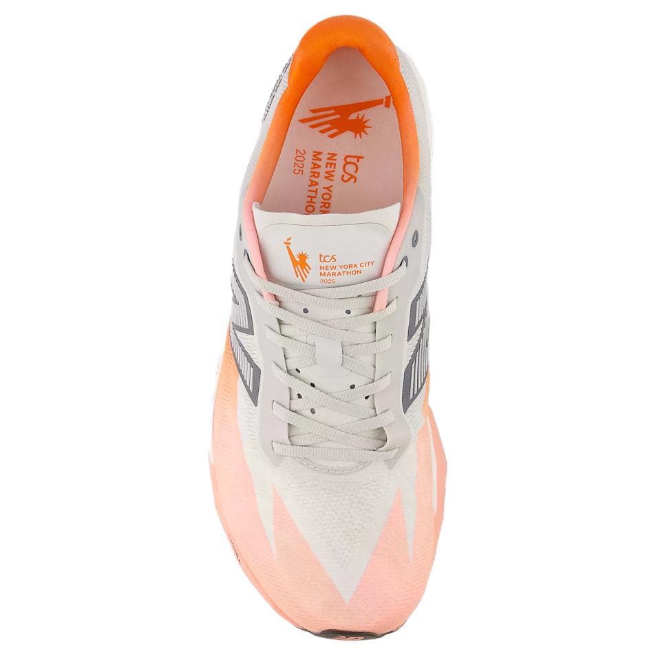 Кроссовки для бега New Balance FuelCell SuperComp Elite v5 Дышащие Беговые Кроссовки Мужские Оранжевые Белые - изображение 2