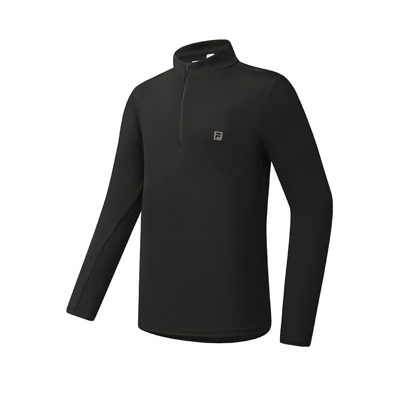 Футболка FILA Фитнес Темно-черные Мужские T-рубашки - изображение 1