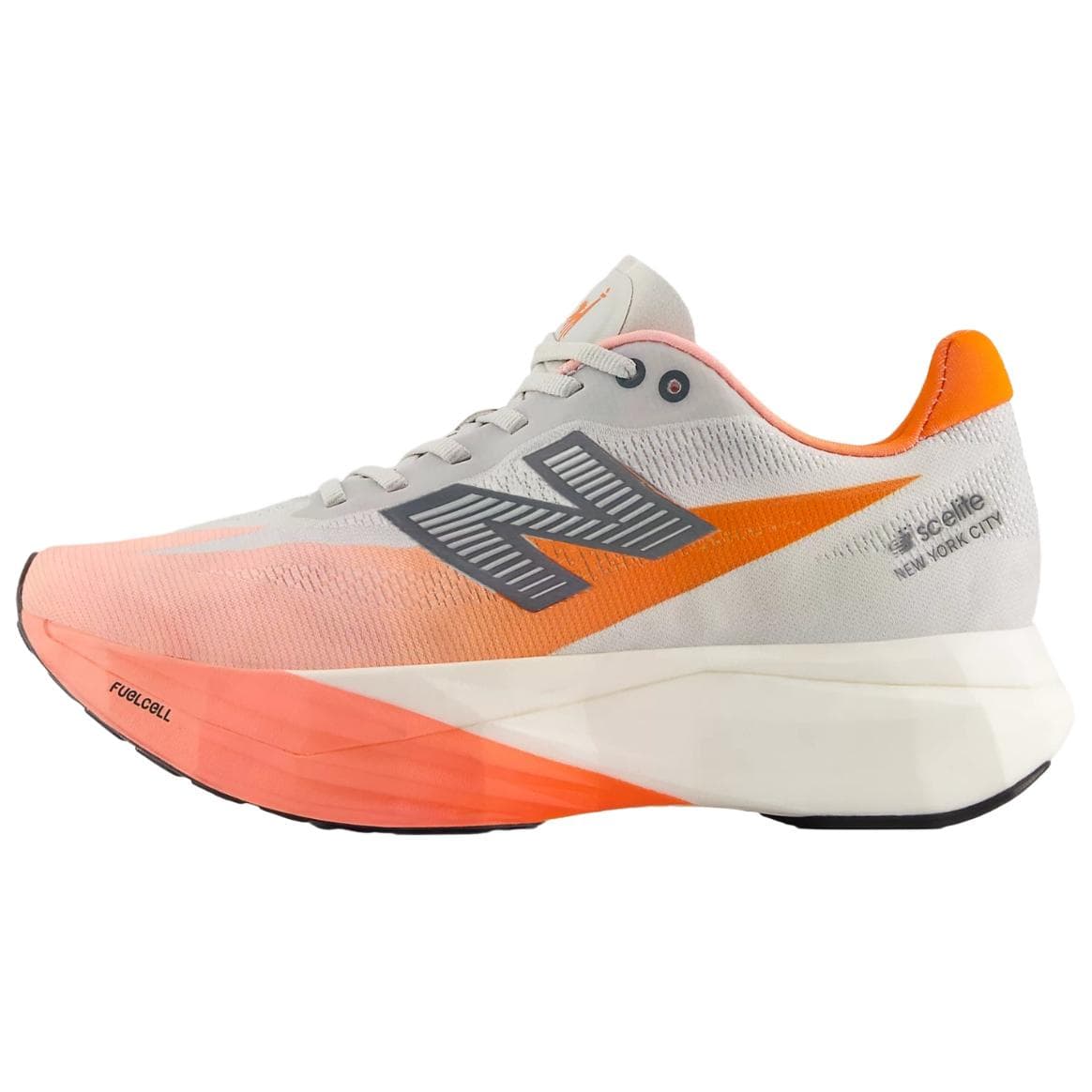 Кроссовки для бега New Balance FuelCell SuperComp Elite v5 Дышащие Беговые Кроссовки Мужские Оранжевые Белые - изображение 1