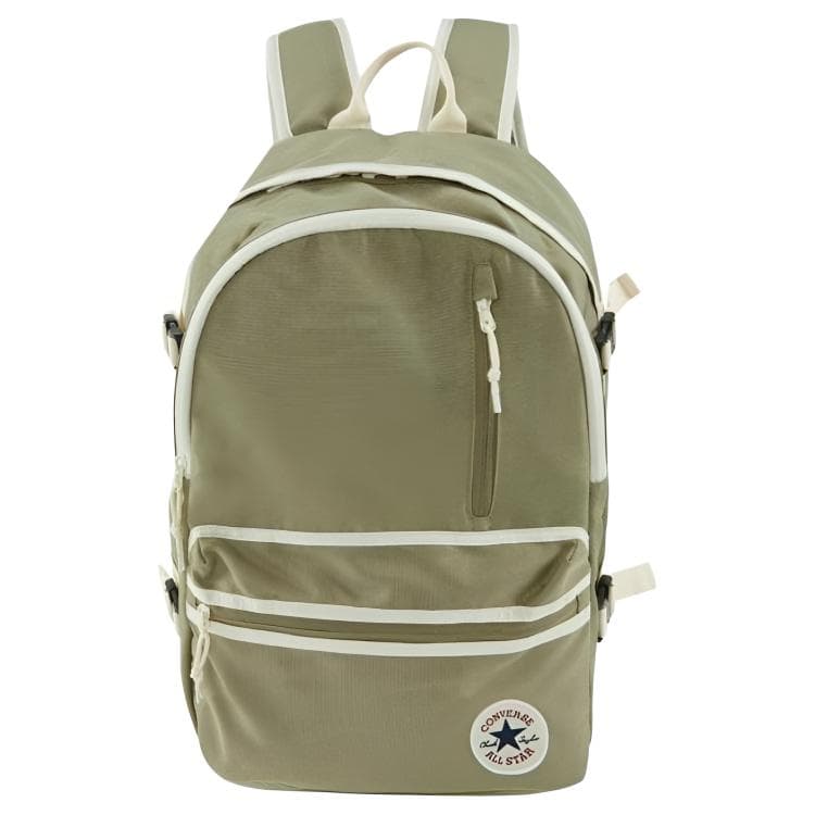 Рюкзак Converse 27L Логотип бренда Легкий Большой объем Классический Полиэстер Рюкзак Унисекс Парный Зеленый - изображение 1