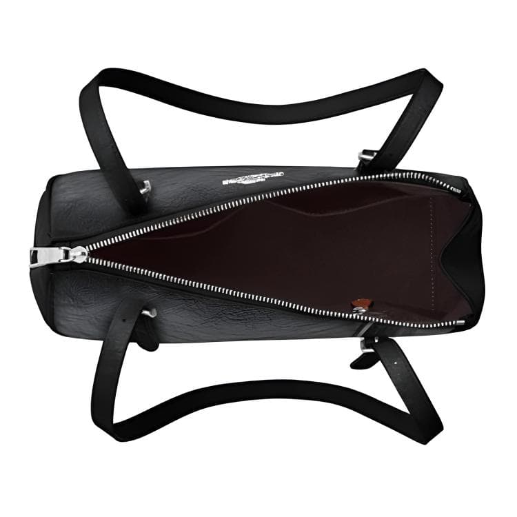 Мини-сумка COACH Сумка из коровьей кожи Baguette Bowling Bag Сумка через плечо Большая Женская Черная - изображение 6