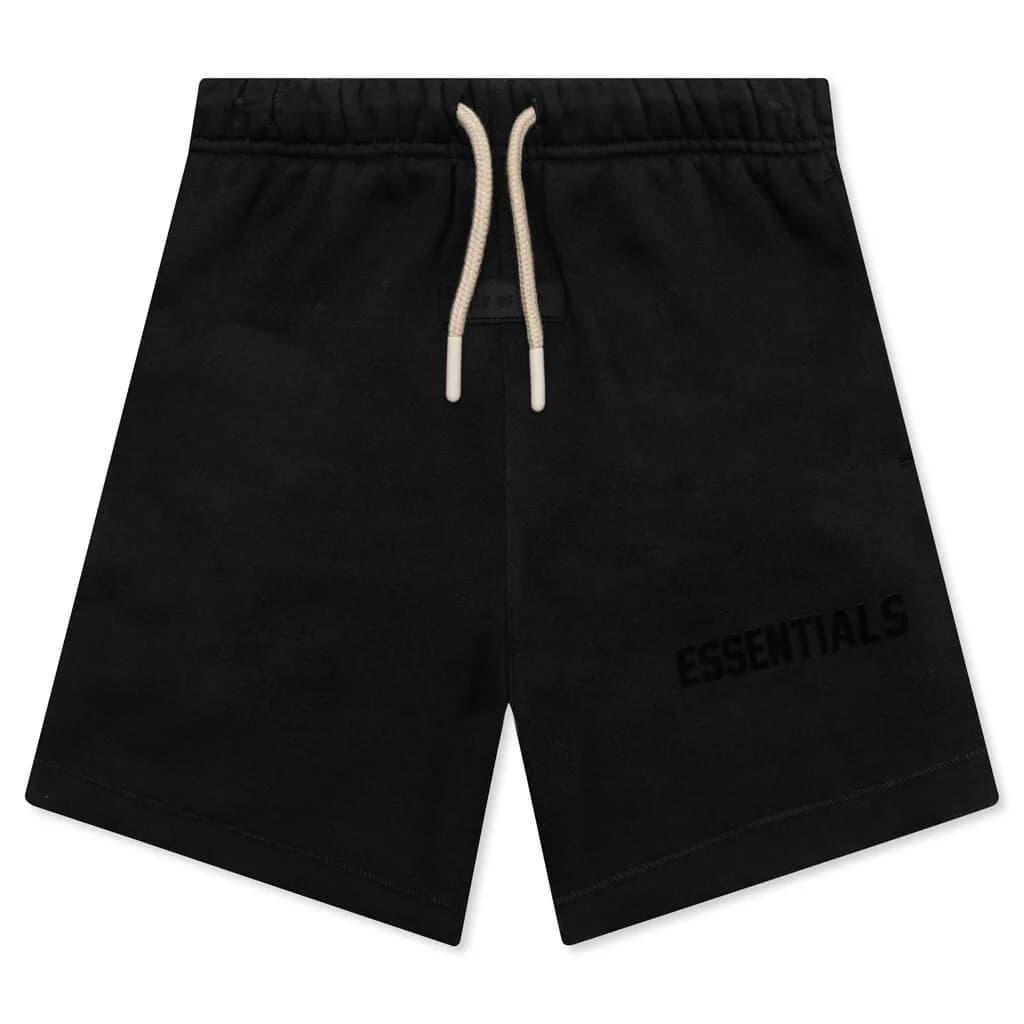 Fear Of God Essentials The Black Collection Шорты Детский Глубокий черный - изображение 1