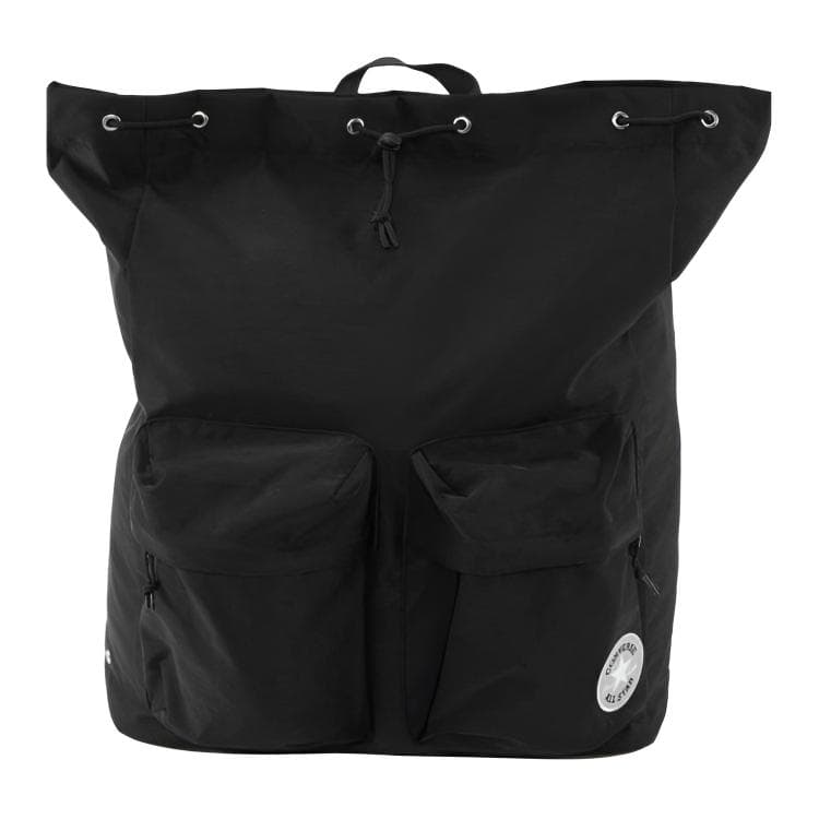 Рюкзак Converse DRAWSTRING Универсальный минималистичный рюкзак 100% полиамид Унисекс Парный Черный - изображение 1