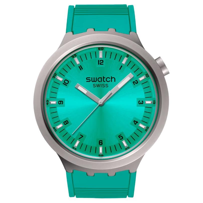 Часы Swatch Quartz Механизм 30 м Водонепроницаемые Унисекс Часы 47 мм Синий Циферблат Корпус из Нержавеющей Стали - изображение 1