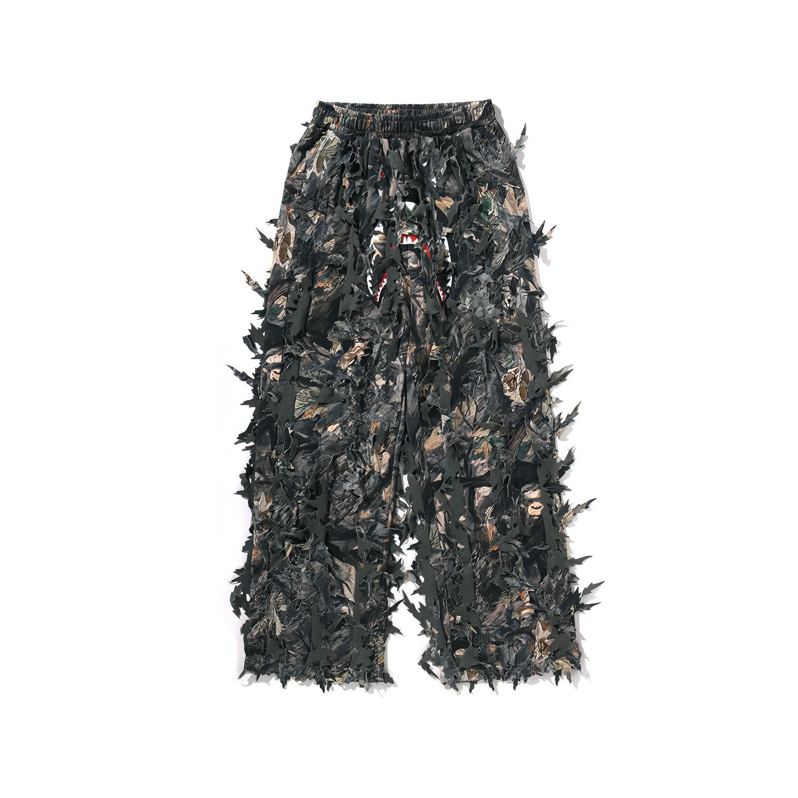 Штаны A BATHING APE TREE EDGE CAMO FW25 Вязаные тренировочные брюки женские - изображение 1