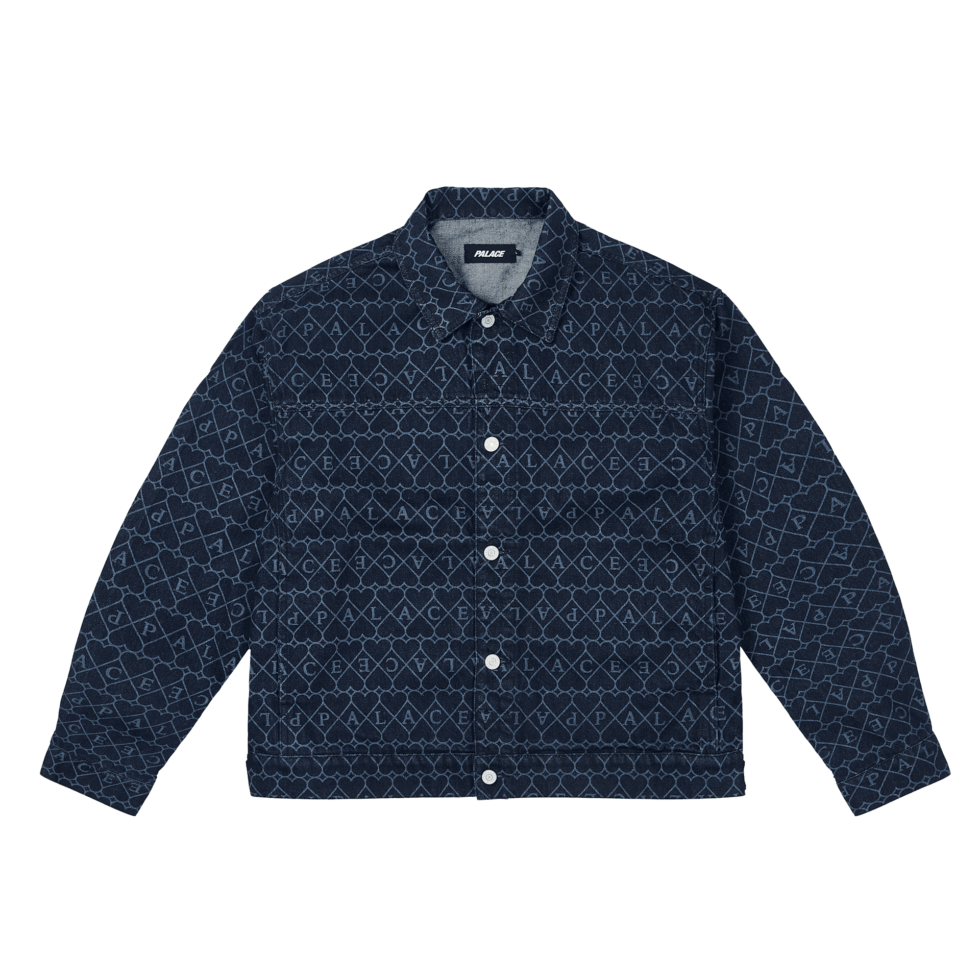 Куртка PALACE FW25 HEART DENIM JACKET logo - изображение 1