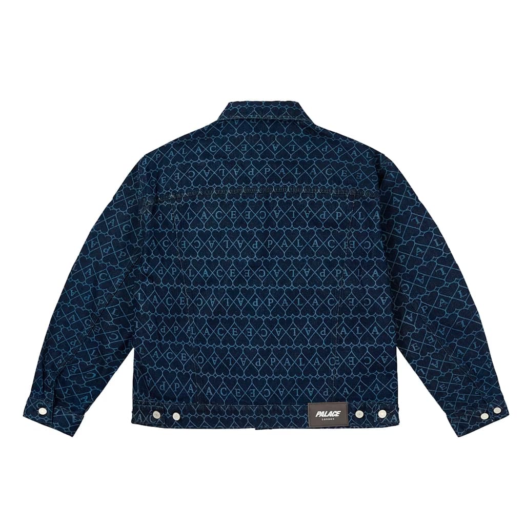Куртка PALACE FW25 HEART DENIM JACKET logo - изображение 2