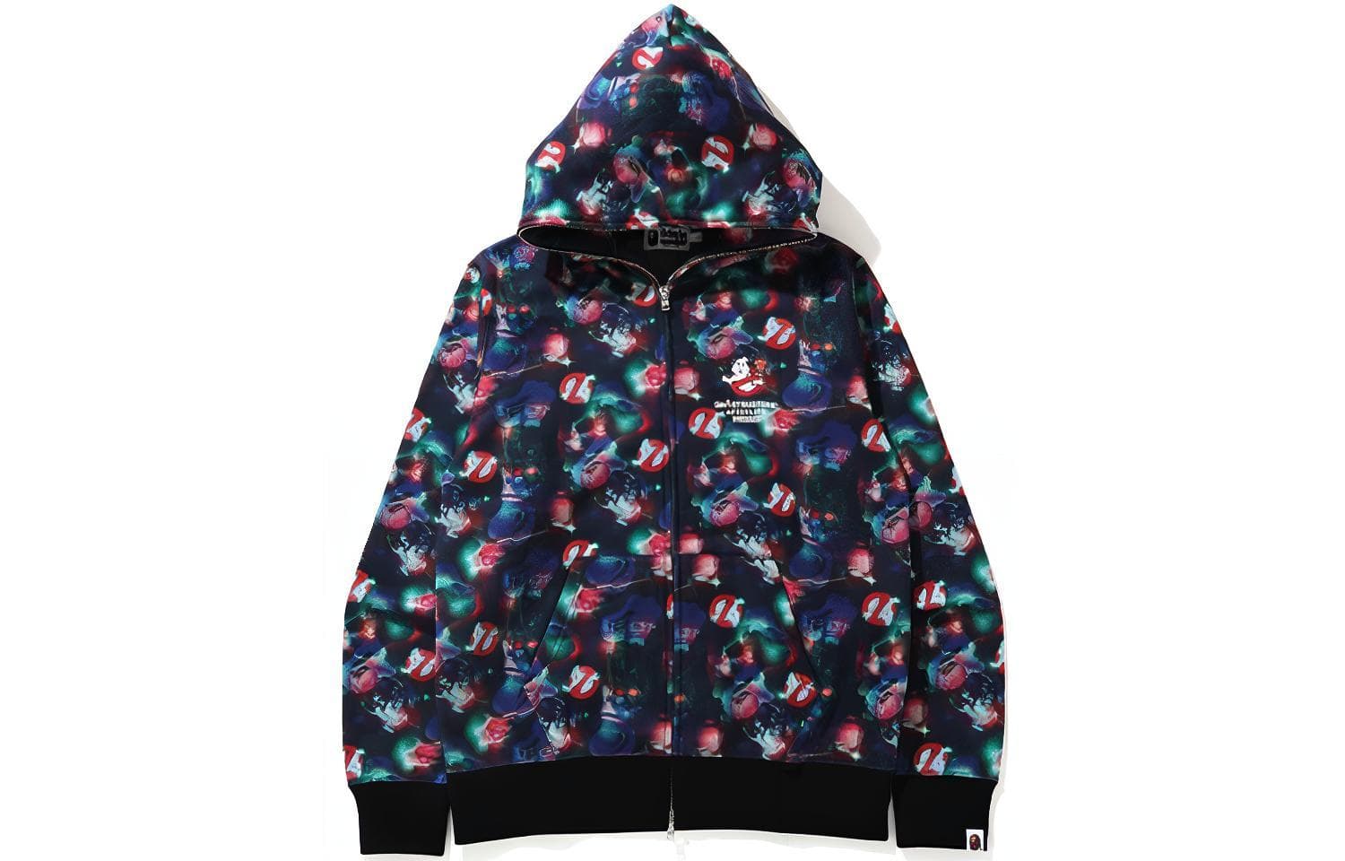 Худи A BATHING APE x GHOSTBUSTERS Camo Full Zip Hoodie Multi Logo - изображение 1