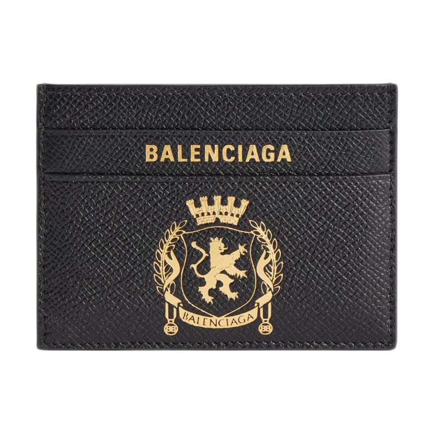 Картхолдер Balenciaga Мужской кошелек из телячьей кожи черный - изображение 1