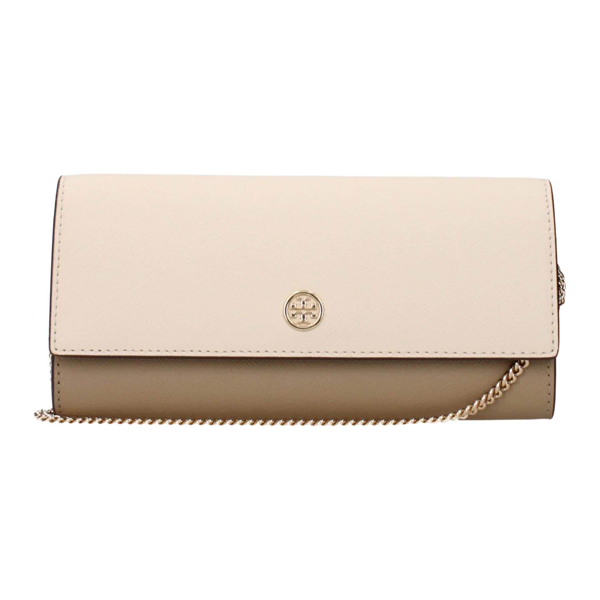 Мини-сумка Tory Burch Кожа Плечевая Сумка Женская Бежевая - изображение 1