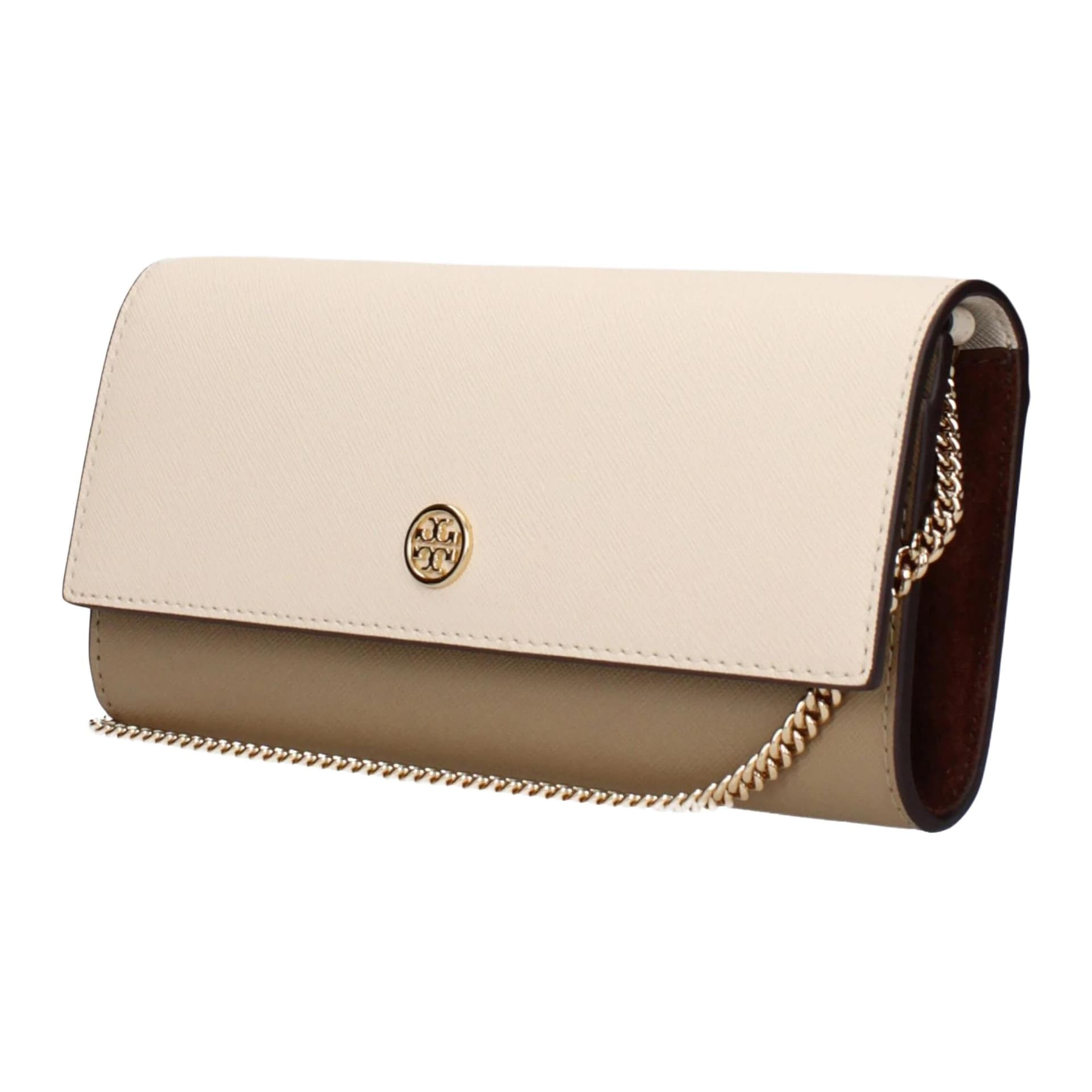 Мини-сумка Tory Burch Кожа Плечевая Сумка Женская Бежевая - изображение 2