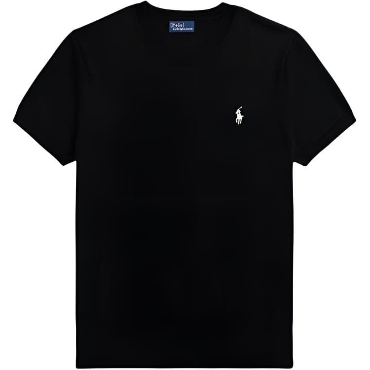 Футболка Polo Ralph Lauren T-рубашка женская черная облегающая - изображение 1