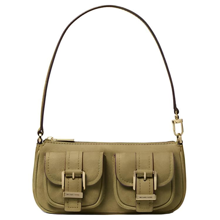 Мини-сумка MICHAEL KORS Zoe Замша Сумка на плечо Маленький Женские Фисташковый - изображение 1