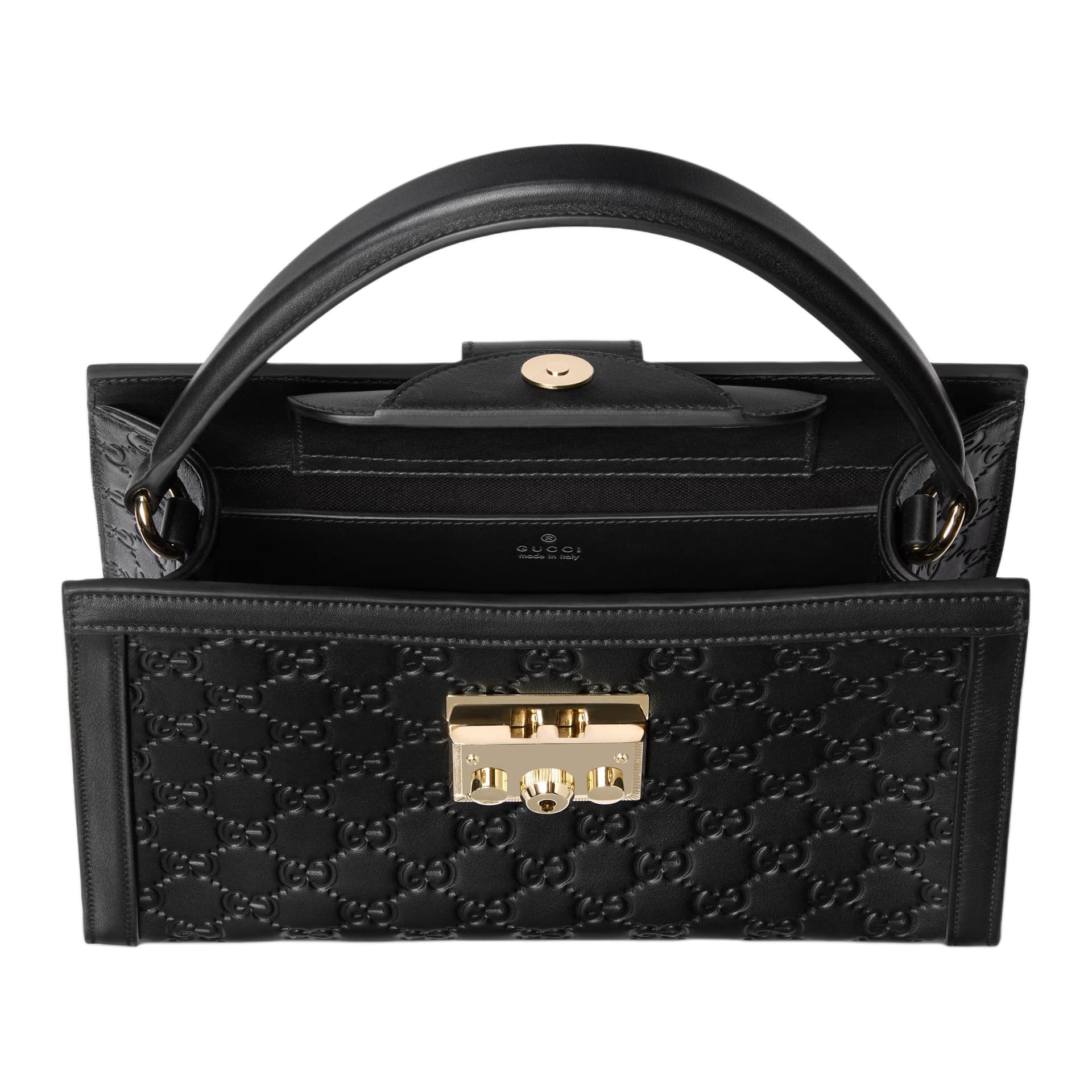 Сумка GUCCI Padlock Medium Shoulder Bag Black - изображение 6