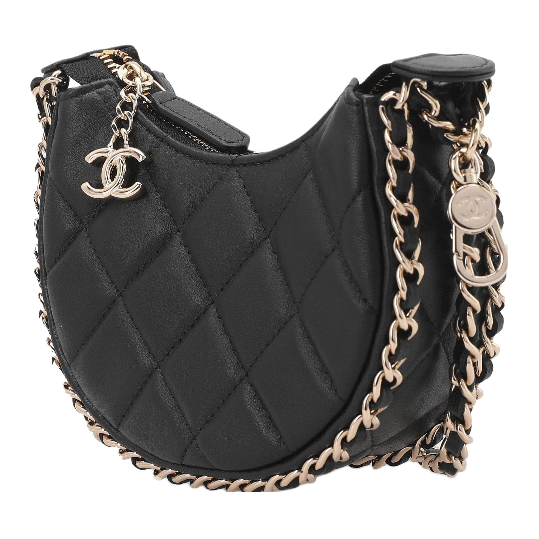 Сумка через плечо CHANEL 23P Moon Bag Black - изображение 3
