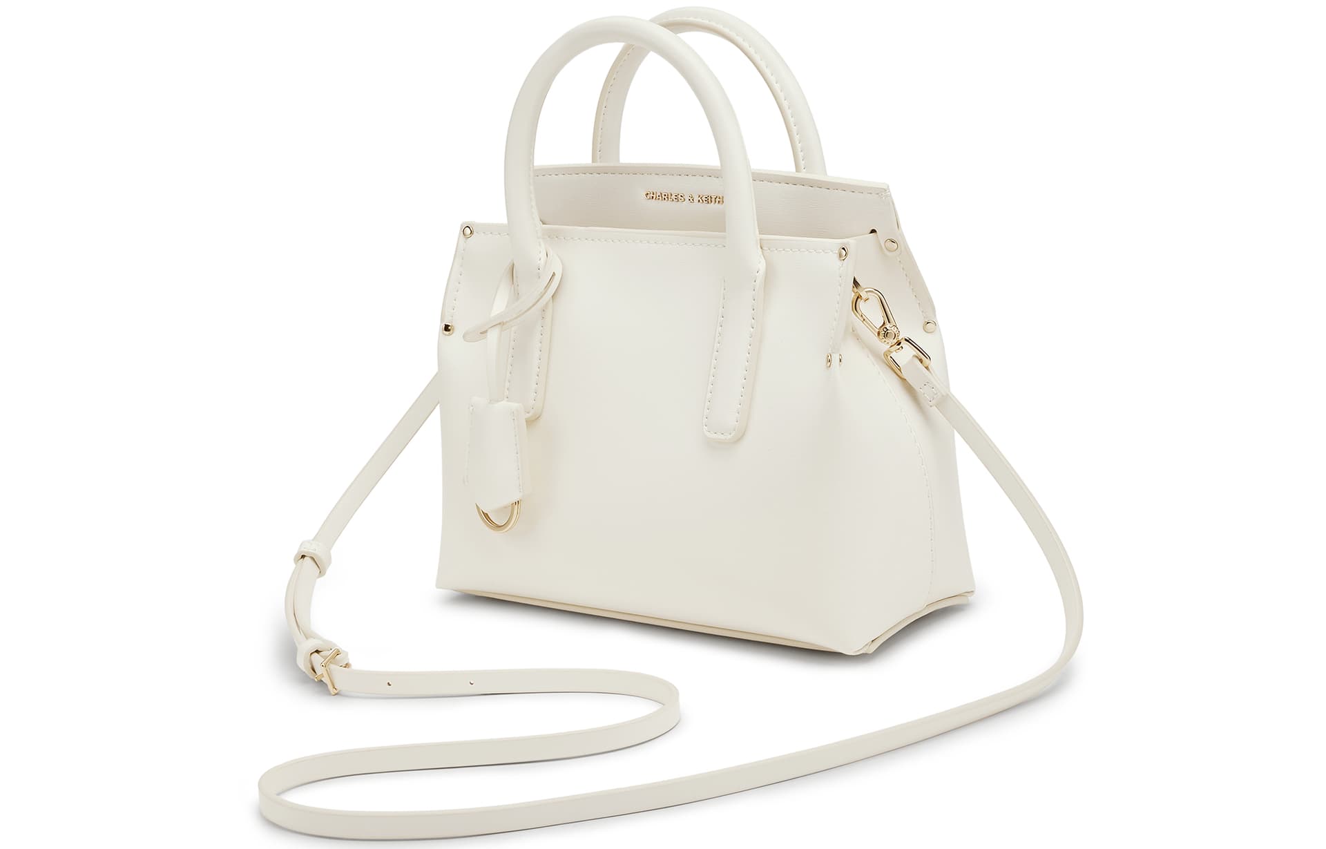 Сумка CHARLES&KEITH Универсальная глянцевая PU сумка через плечо для вечеринок Маленький размер Многоцветный - изображение 3