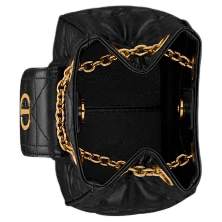 Рюкзак DIOR Caro Multicarry Small Black Lambskin Backpack - изображение 4