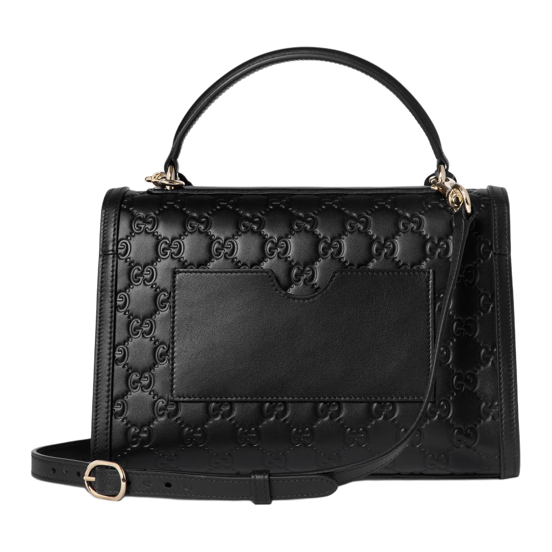 Сумка GUCCI Padlock Medium Shoulder Bag Black - изображение 4