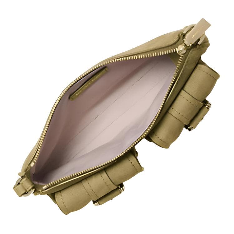Мини-сумка MICHAEL KORS Zoe Замша Сумка на плечо Маленький Женские Фисташковый - изображение 2