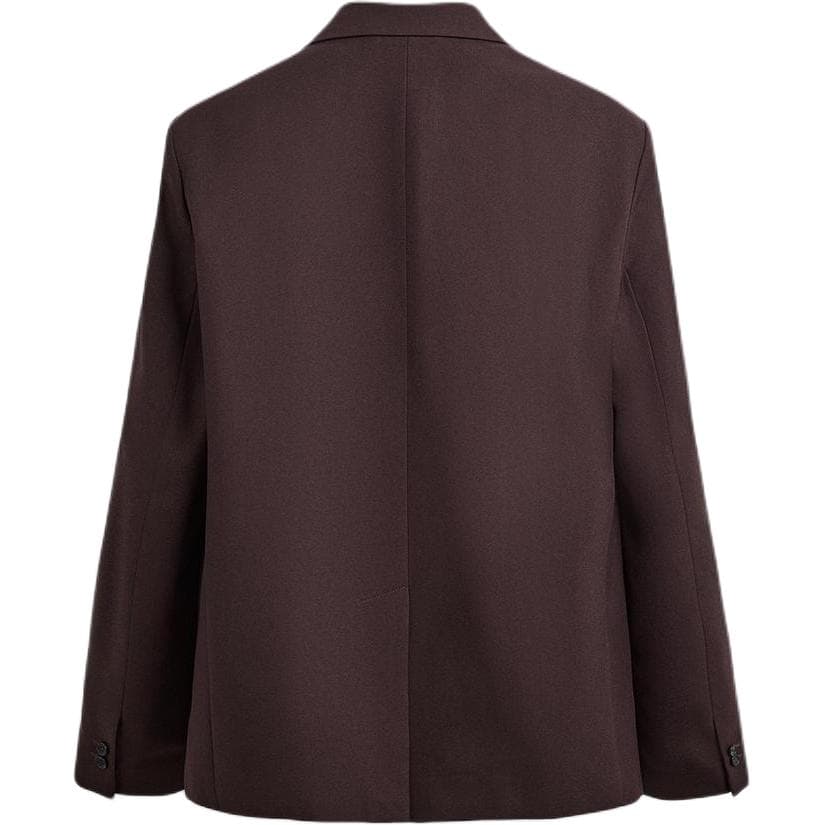 Пиджак ZARA Бордовый Красный Цвет Мужские Деловые Костюмы - изображение 2