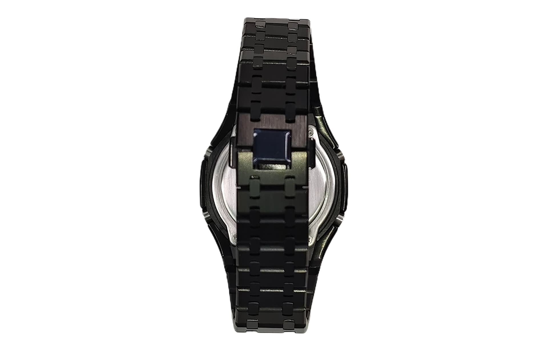 Часы Casio GA-2100-1A1 Mod Black Steel Blue - изображение 5