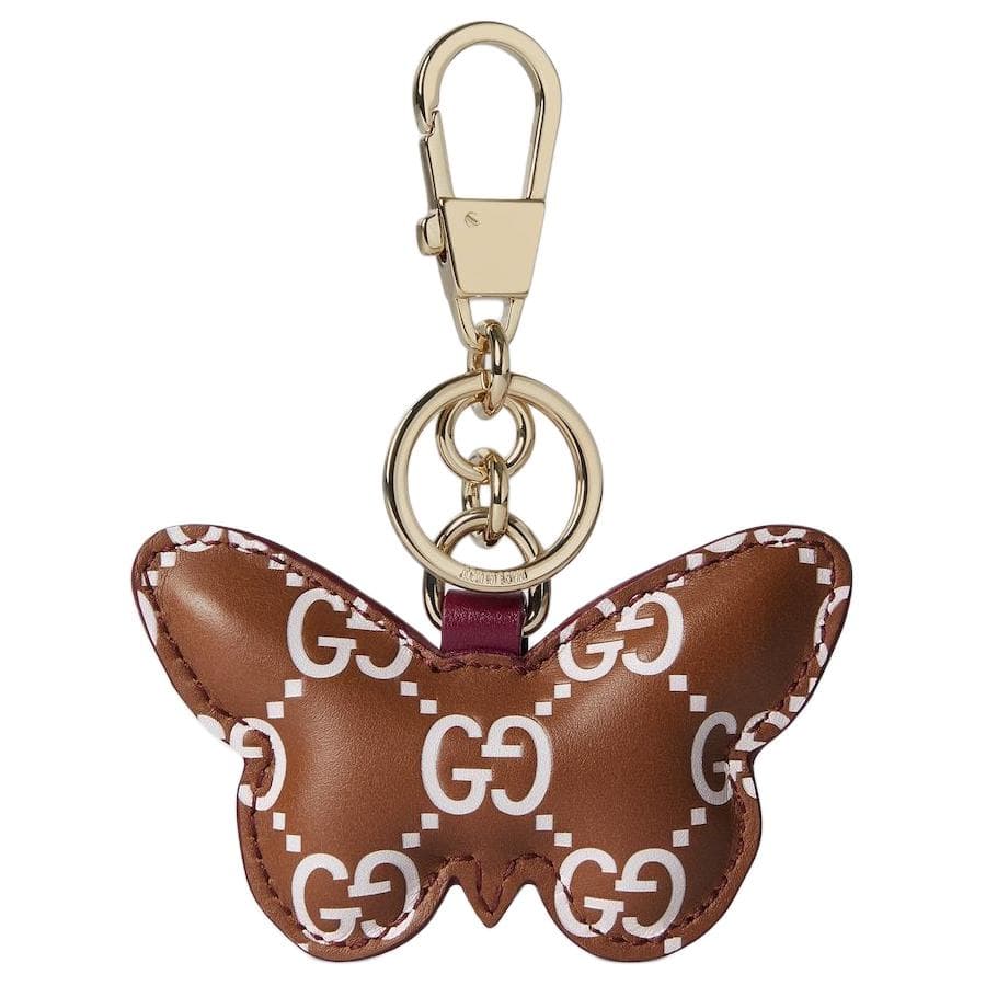 Сумка GUCCI Кожа Сумка с подвеской мерч женский коричневый и розовый - изображение 3