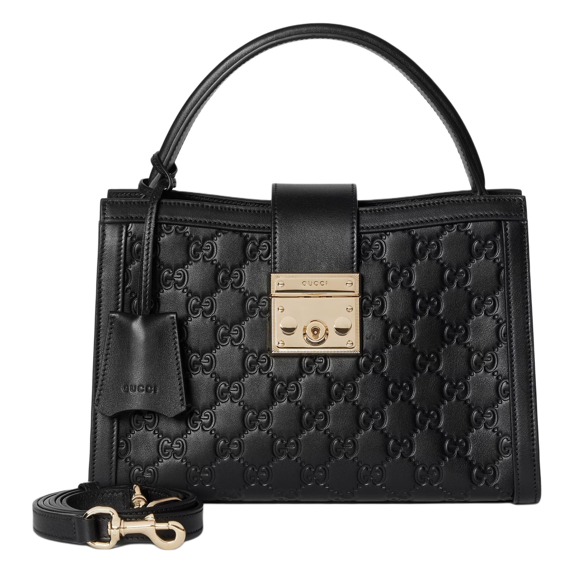 Сумка GUCCI Padlock Medium Shoulder Bag Black - изображение 2