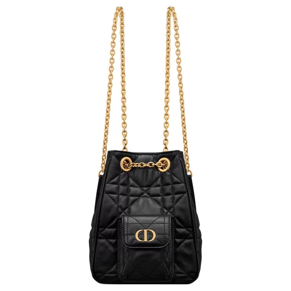 Рюкзак DIOR Caro Multicarry Small Black Lambskin Backpack - изображение 1
