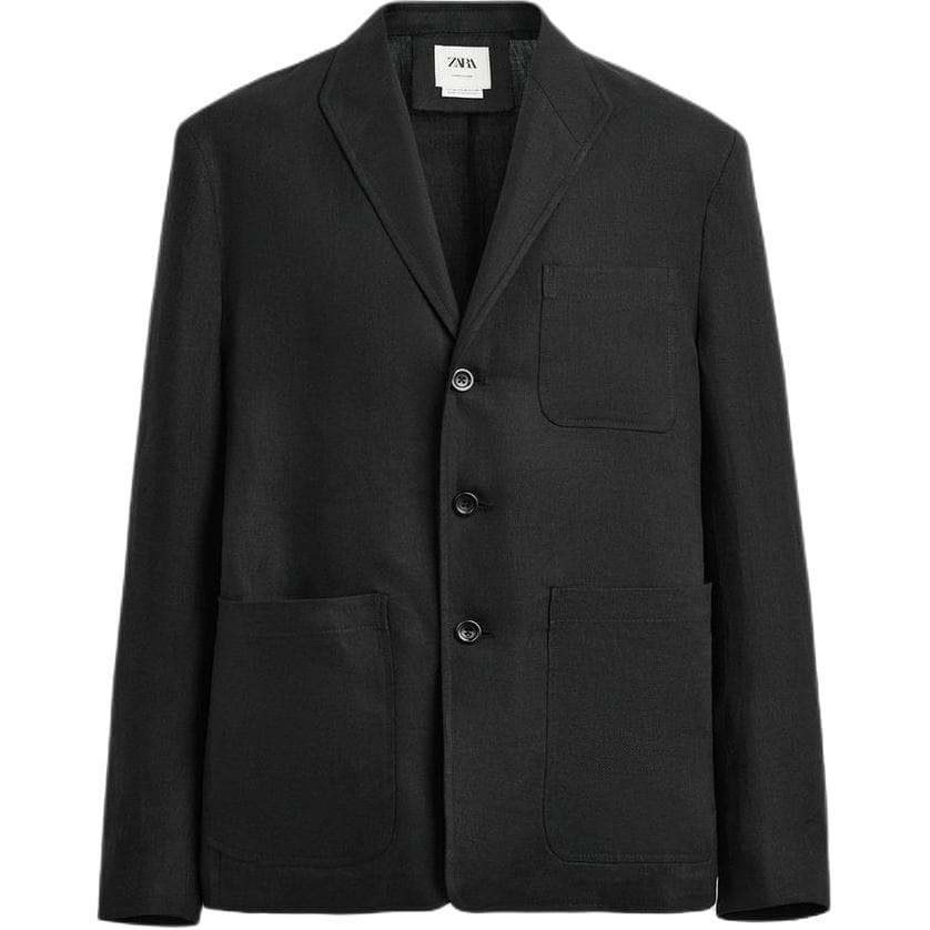 Пиджак ZARA Черные Мужские Деловые Костюмы - изображение 1