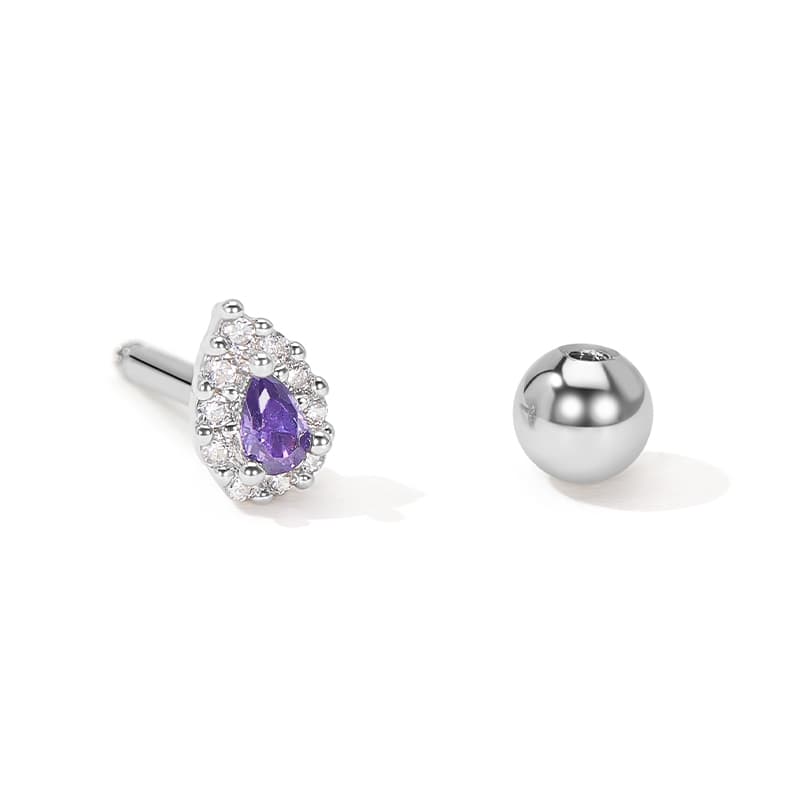 Серьги HMZ Серьги-гвоздики из медного сплава для женщин - изображение 3